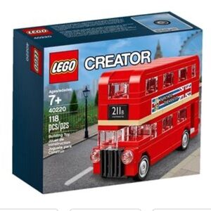 Lego creator London bus set 40220 new in sealed box 118 pieces rare